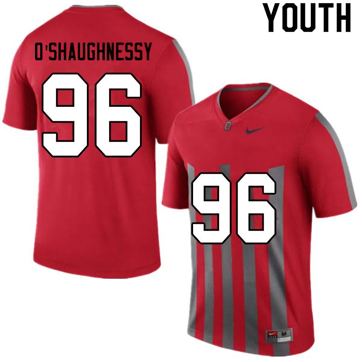 Michael O'Shaughnessy Ohio State Buckeyes Youth NCAA #96 Nike Retro College Stitched Football Jersey BUP2256OV